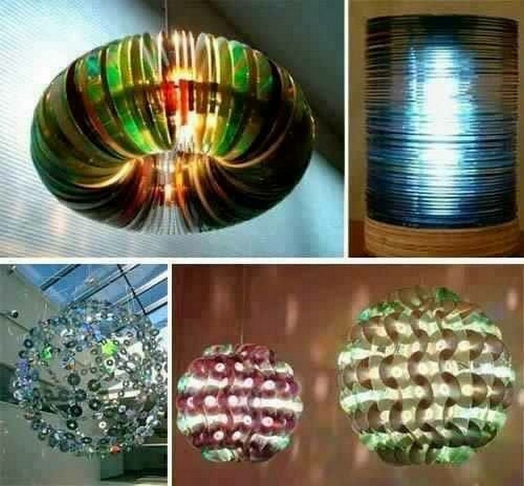 Chandelier Ideas with Old CDs