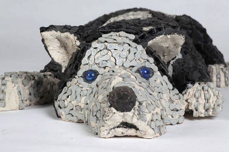 Recycled Bicycle Parts Dog