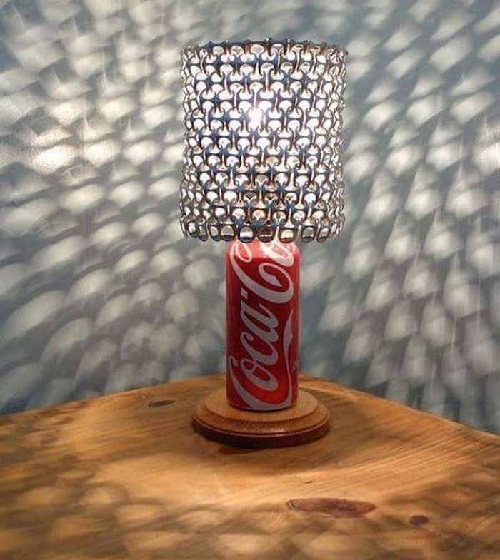 Soda Can Tabs Lamp