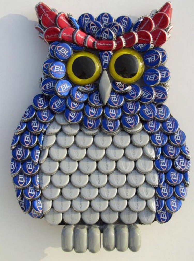 Bottle Caps Owl