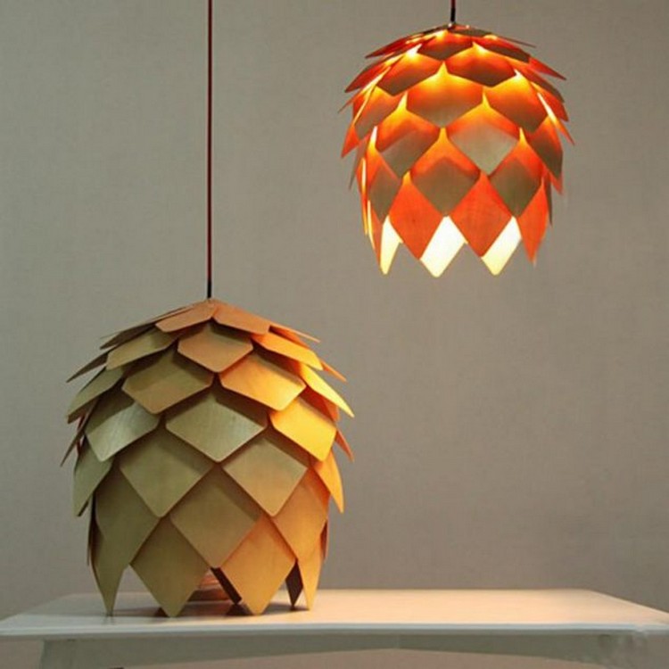 Modern Art Wooden Pendant Lamp
