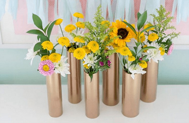PVC Pipe Flower Vases