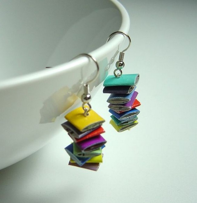 Upcycled Paper Earrings
