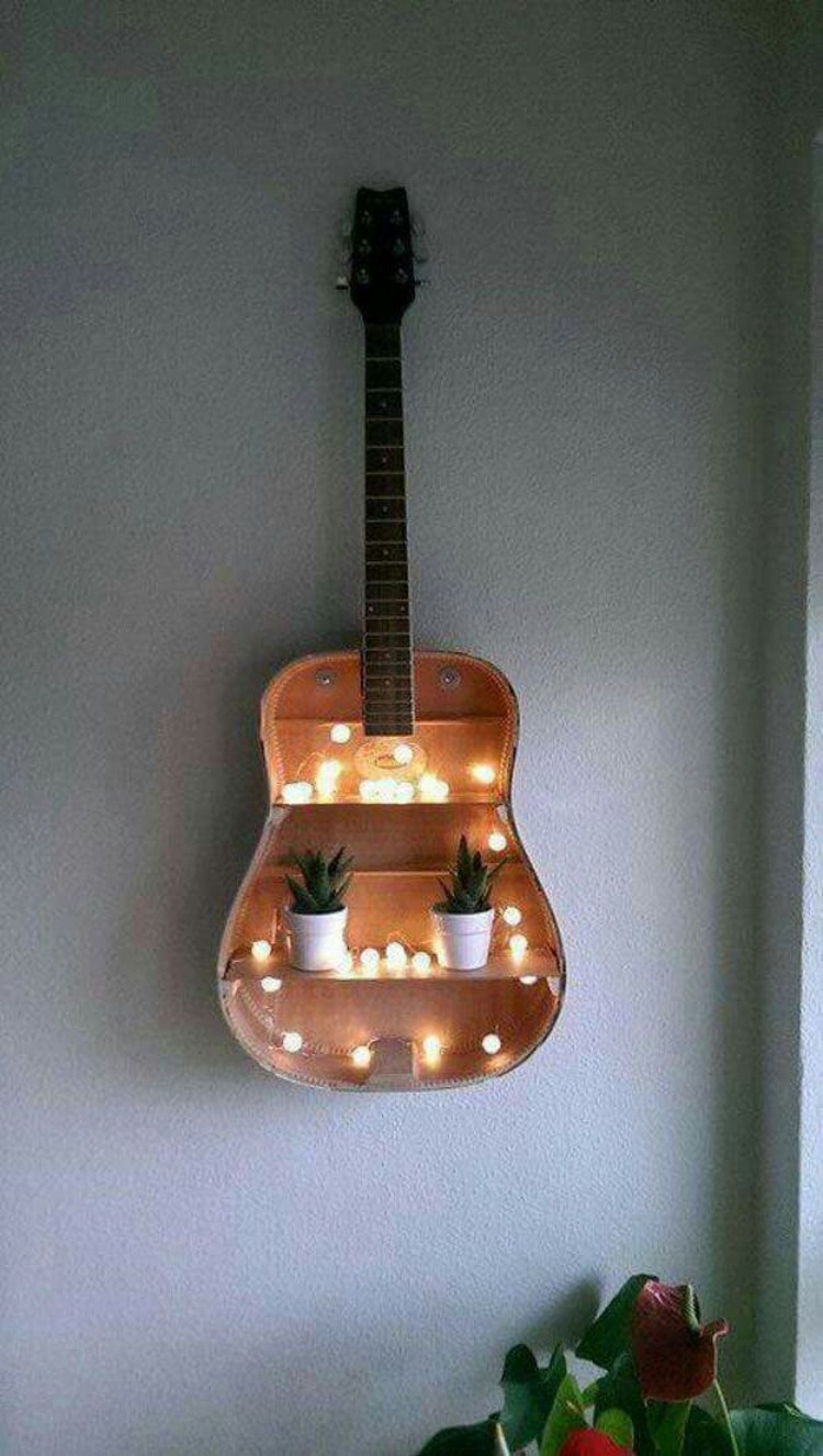 Wall Decor with Guitar