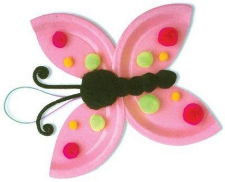 Paper Plate Dotty Butterfly