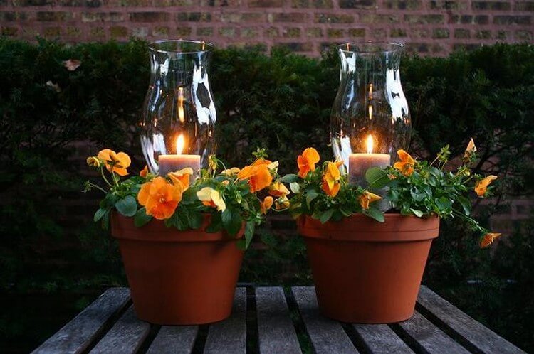Potted Candle Planters