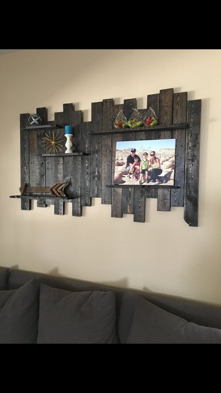 Recycled Pallet Wall Shelf