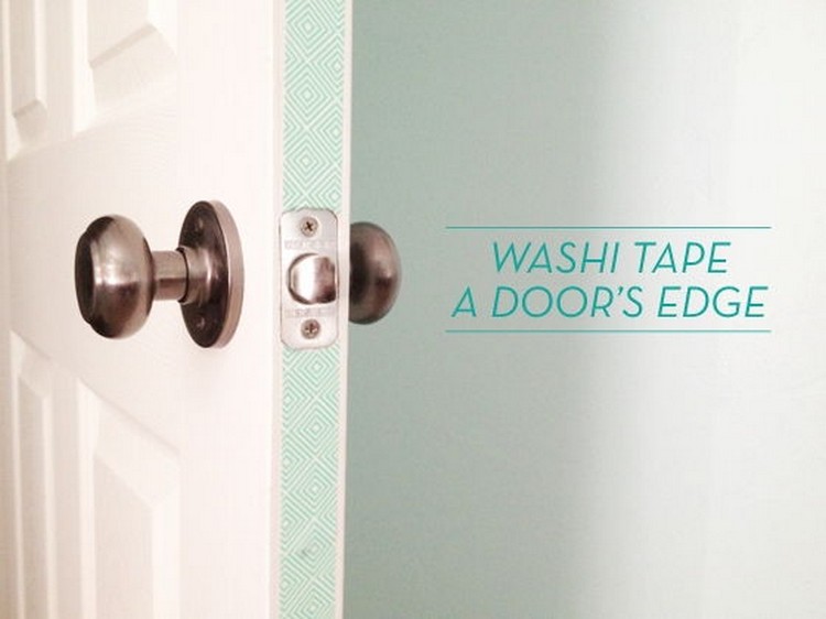 Washi Tape Your Door Edges