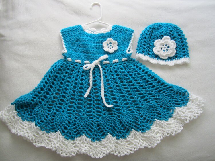 Baby Dress with Cochet