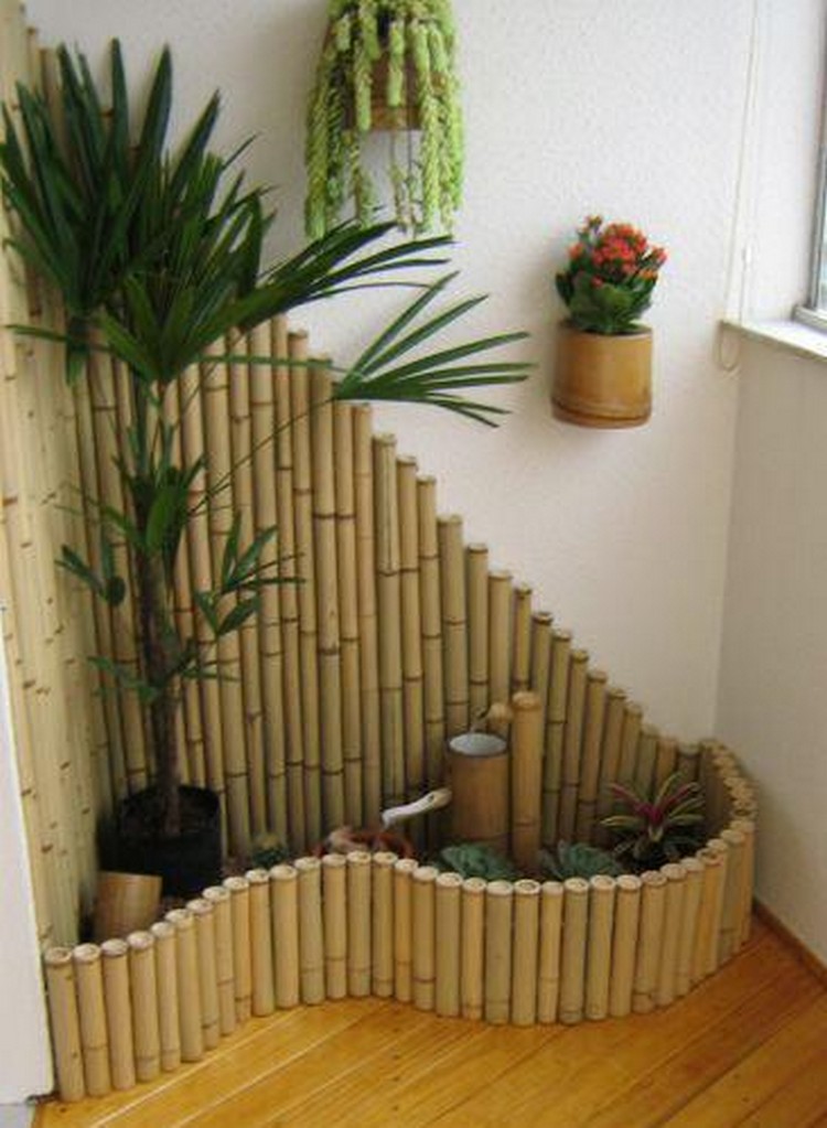 Bamboo Balcony Decor Idea