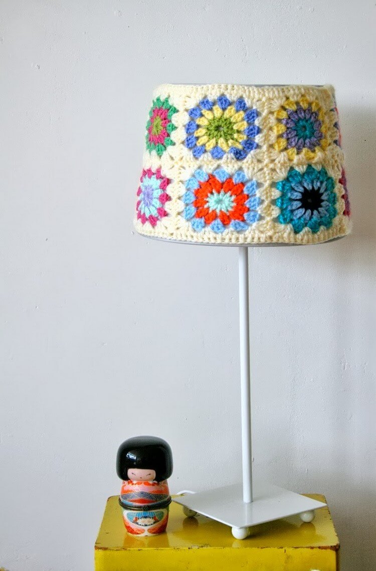 Crochet Covered Lamp