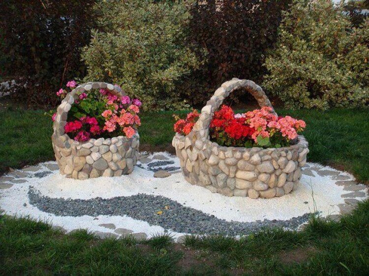 Garden Decor with Stones