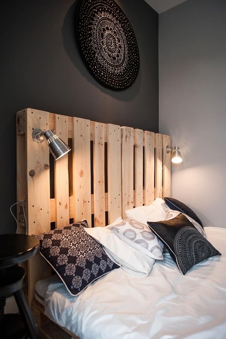 Recycled Wood Pallet Headboard