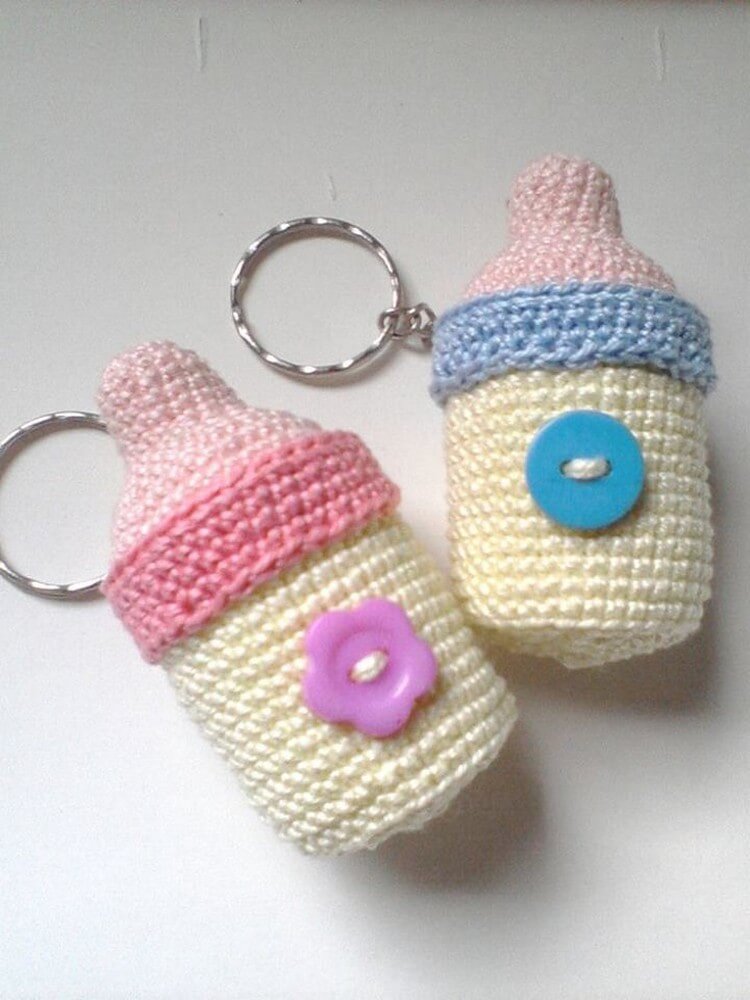 Crochet Baby Feeders Key Ring