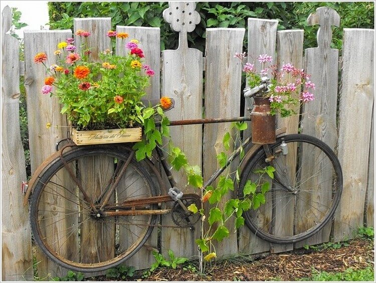Old Bicycle Garden Art