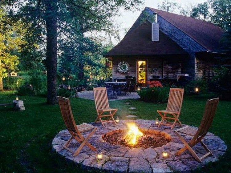 Outdoor Fire Pit with Furniture