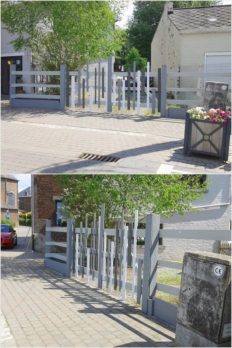 Outdoor Pallet Fence Gate