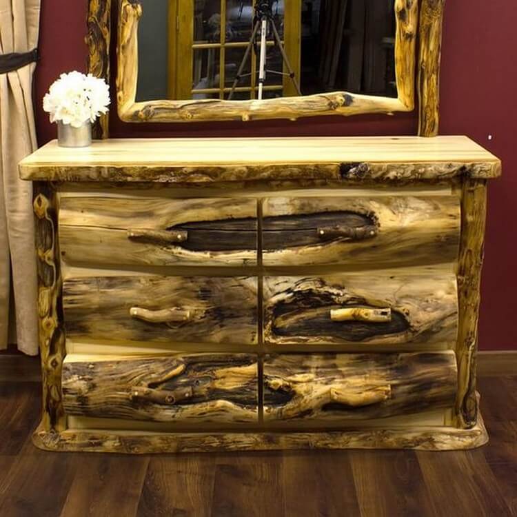 Rustic Dresser with Drawers