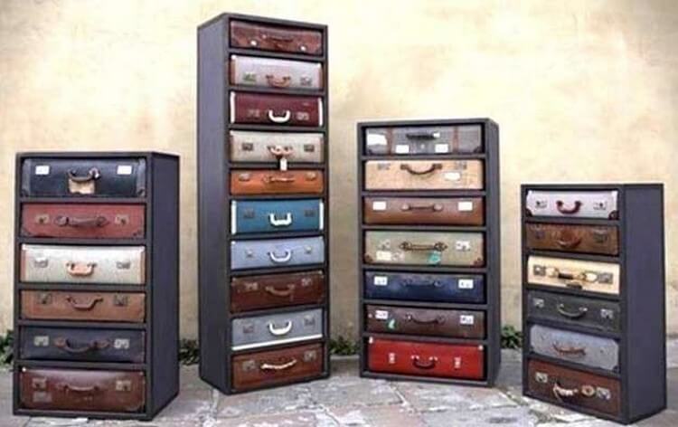 Recycled Suitcases Creation