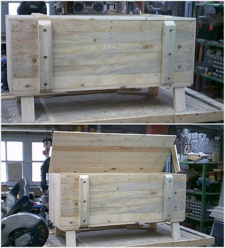 Recycled Wooden Pallet Chest