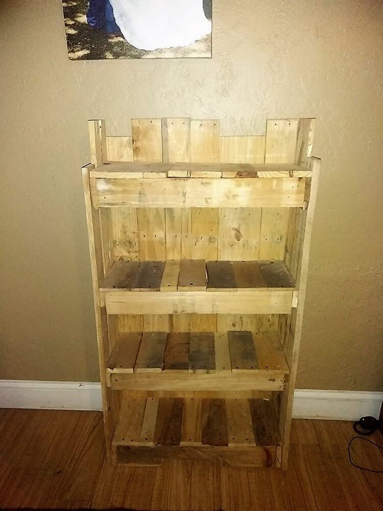 Recycled Pallet Shelving Unit