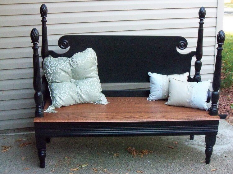 Recycling Old Headboard into Couch