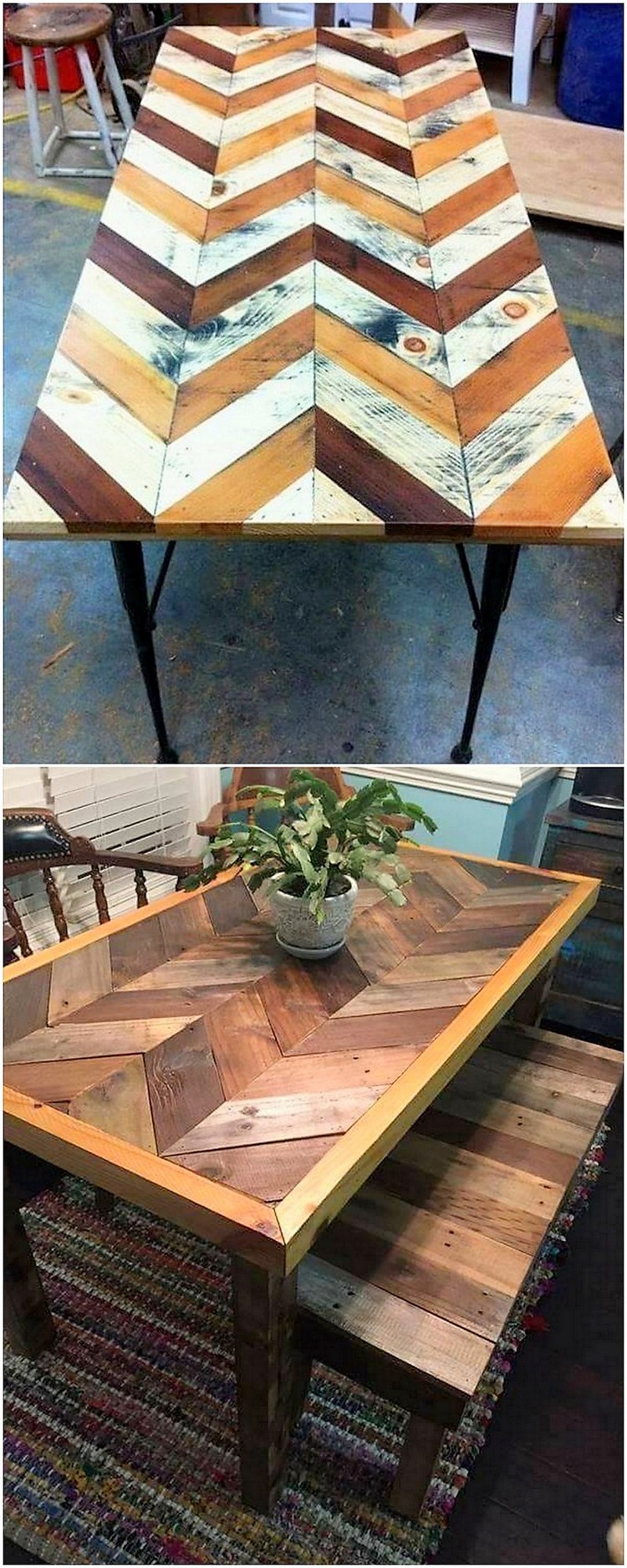 Pallet Breakfast Table and Bench