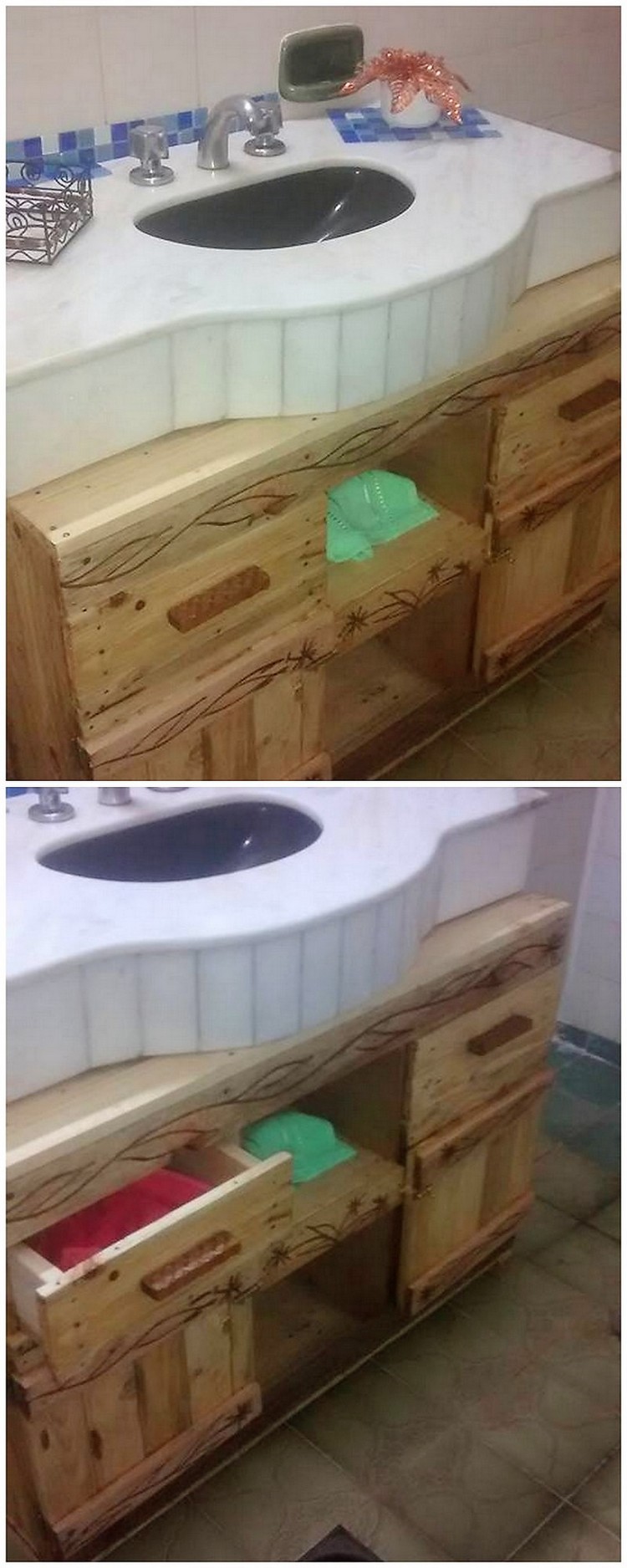 Pallet Sink Cabinets