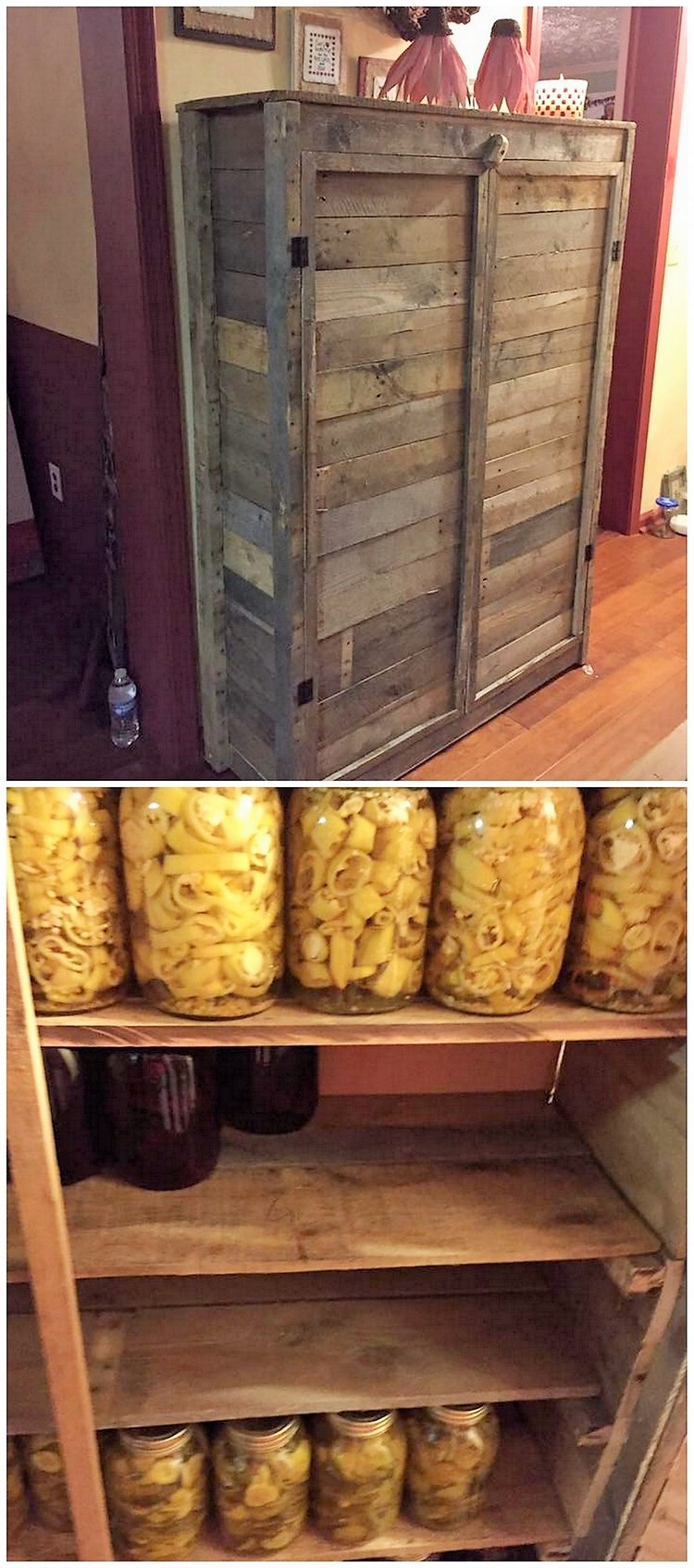 Recycled Pallet Cabinet