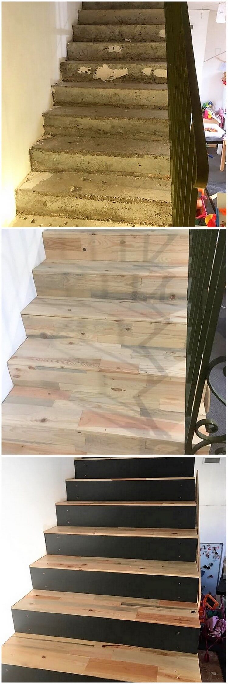 Wood Pallet Stairs
