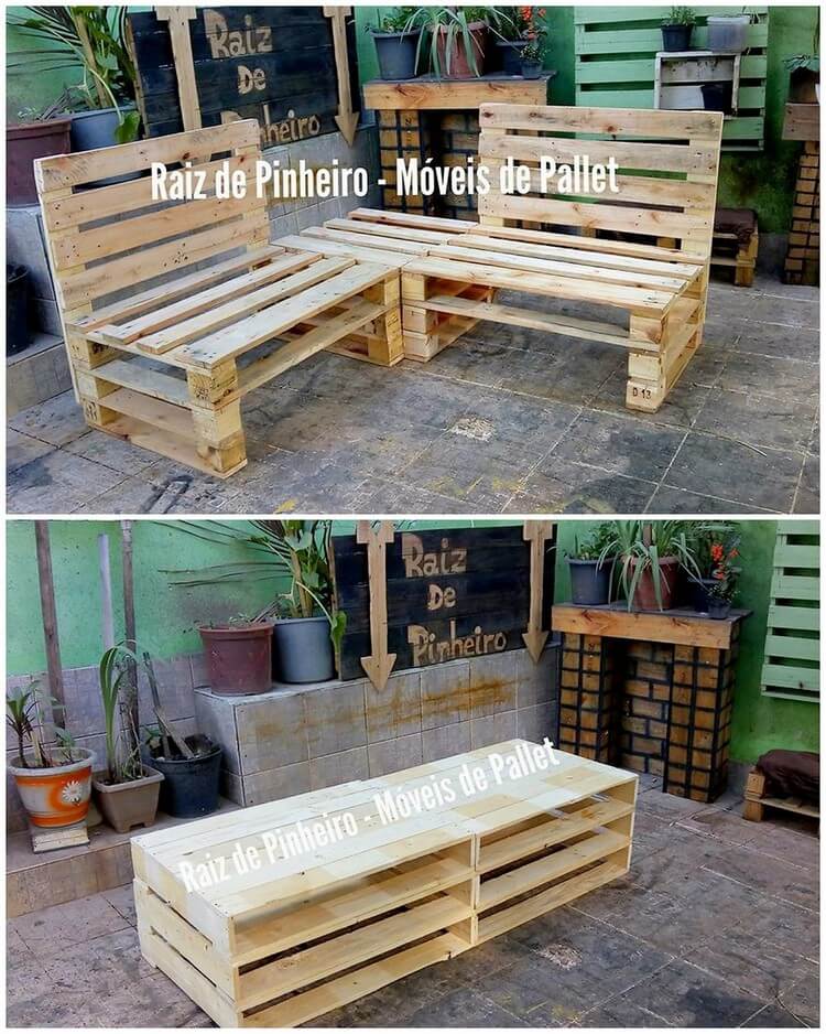 Pallet Couch and Table