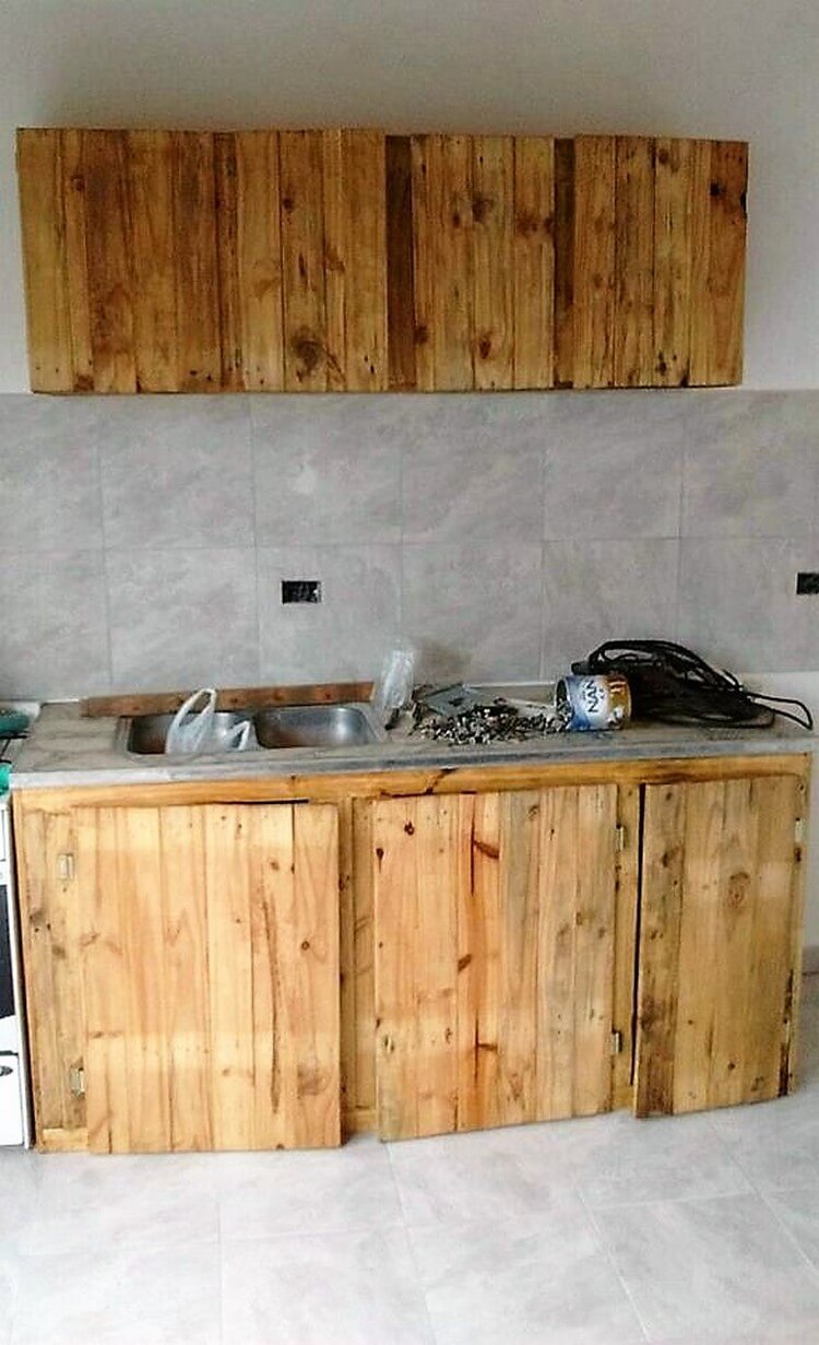 Pallet Kitchen Cabinet