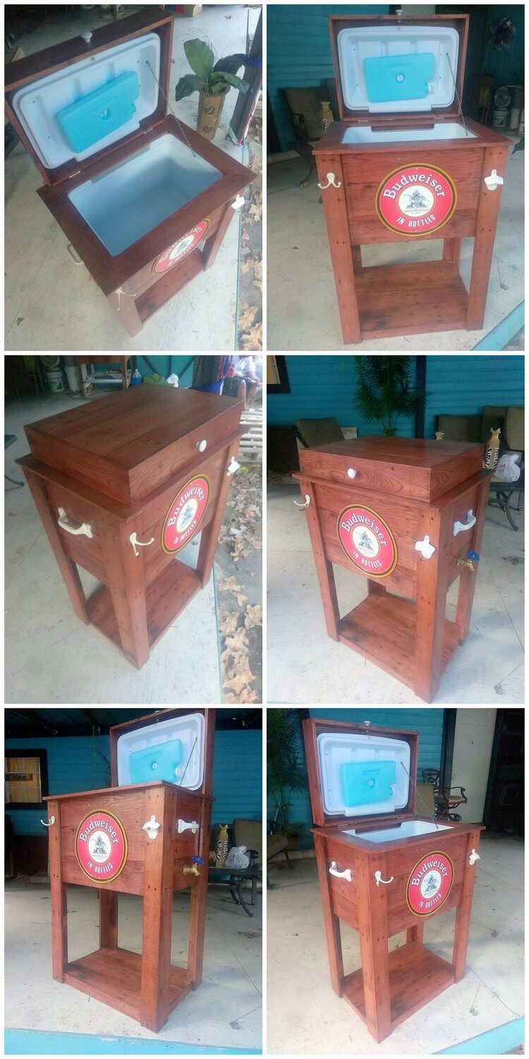 Recycled Wooden Pallet Cooler