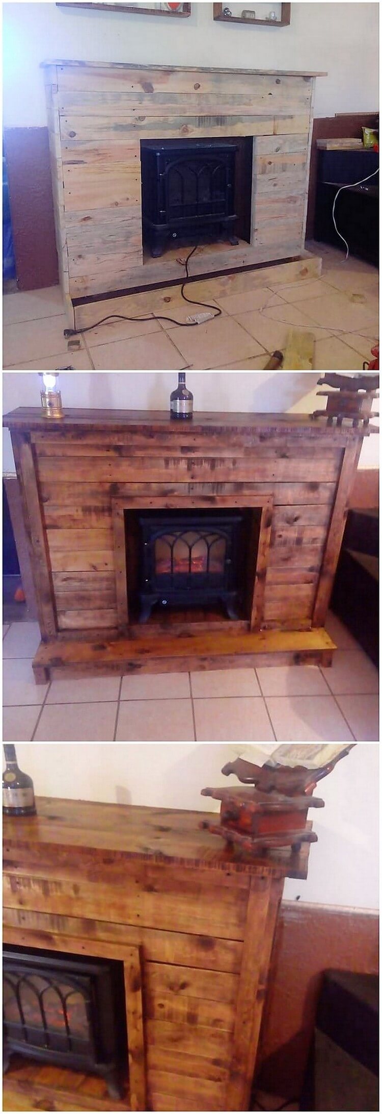 Pallet Fireplace