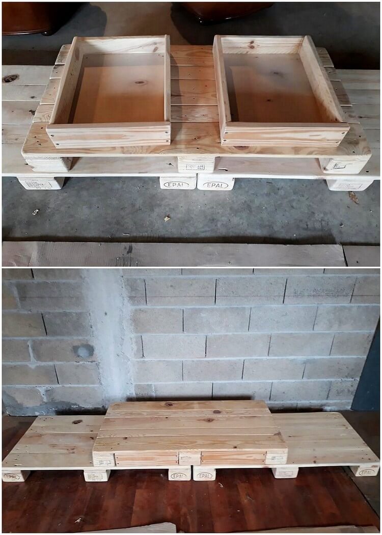 Pallet TV Stand Media Table