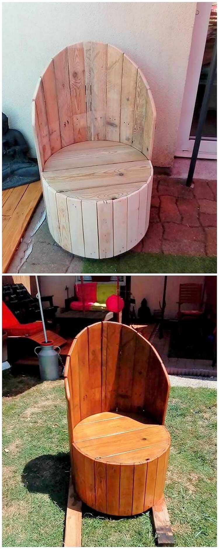 Pallet and Cable Reel Chair