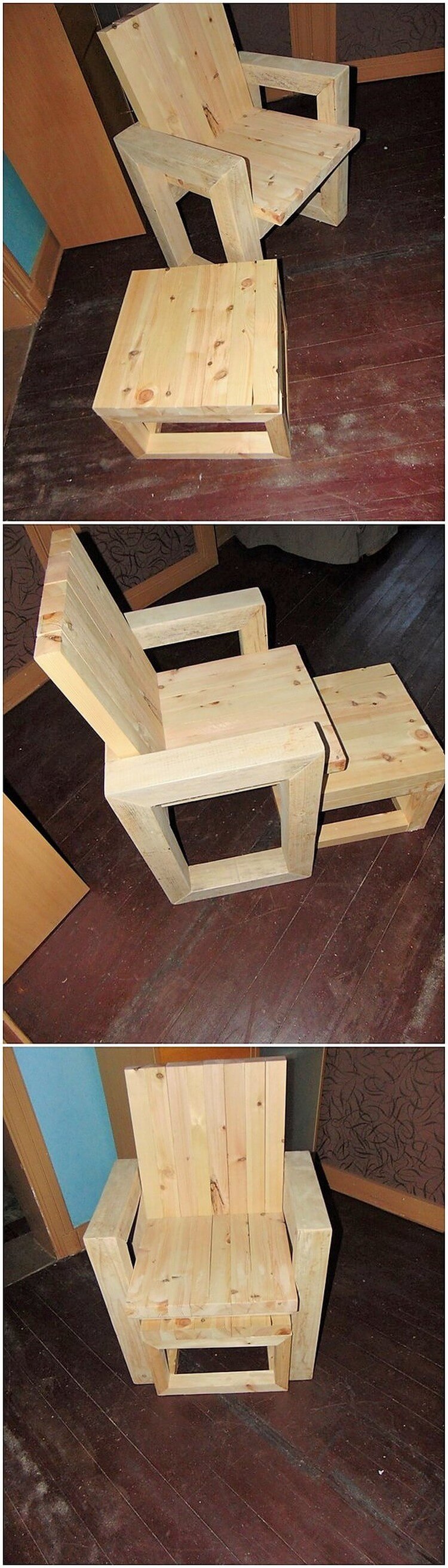 Pallet Chair and Table