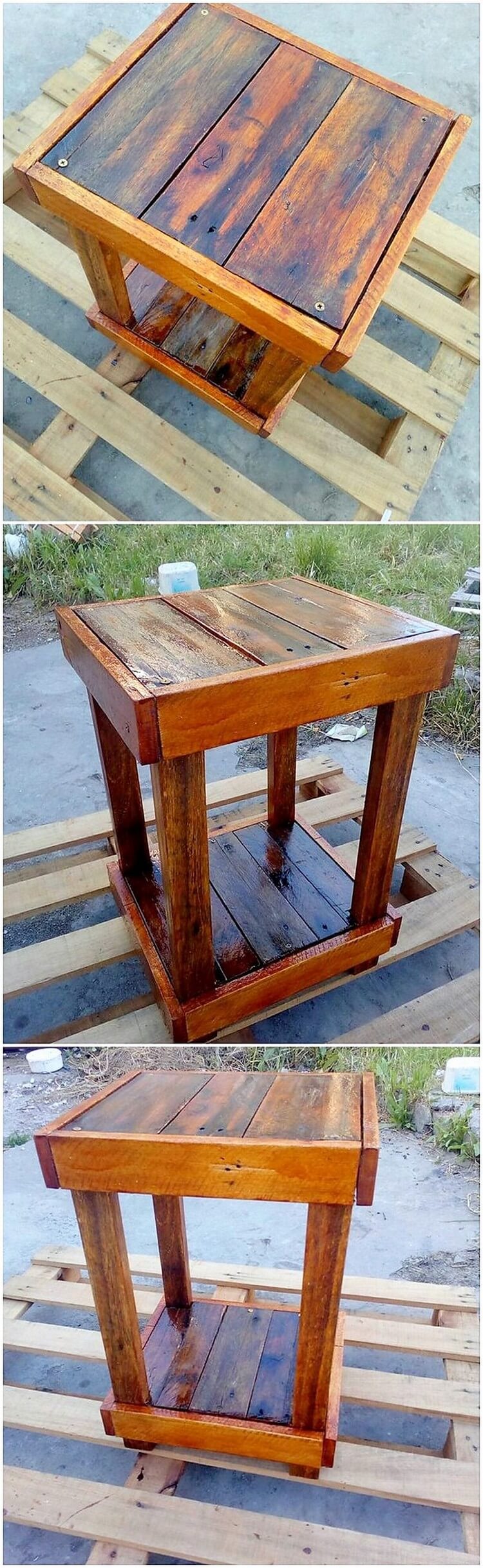 Pallet End Table