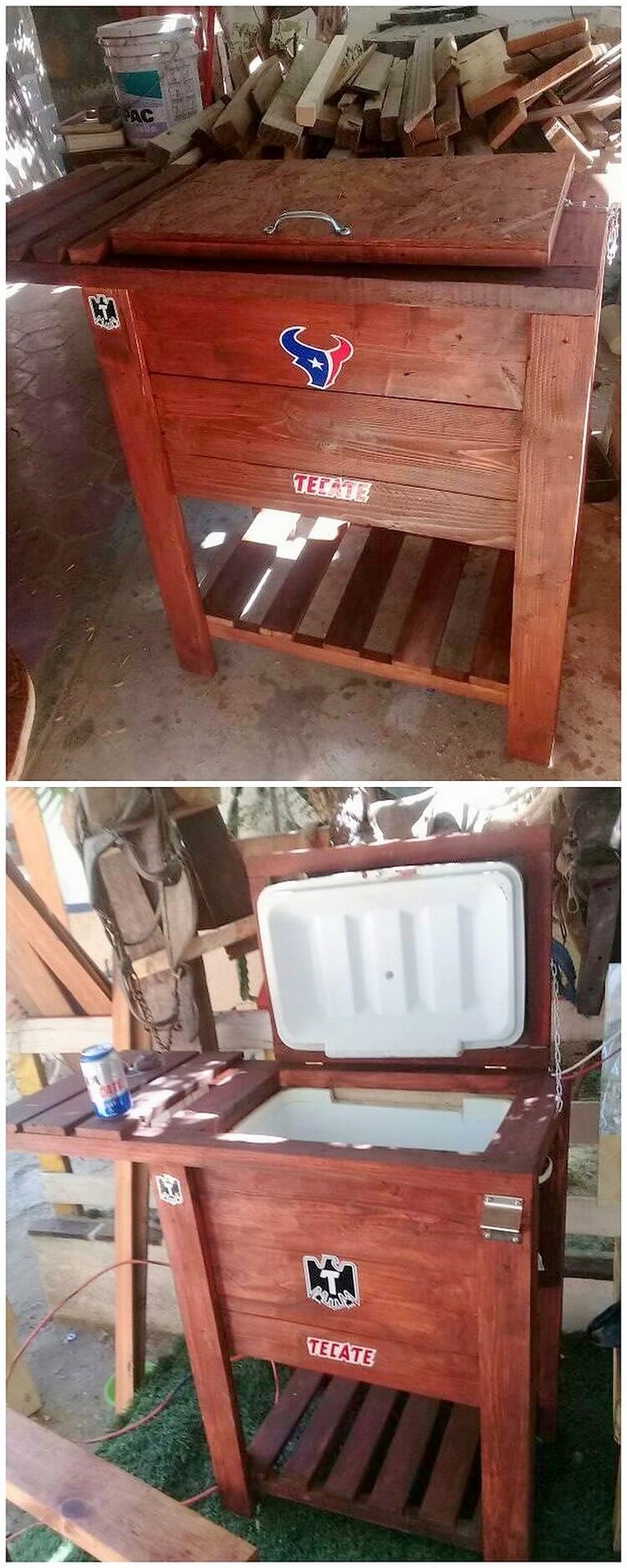 Recycled Pallet Cooler