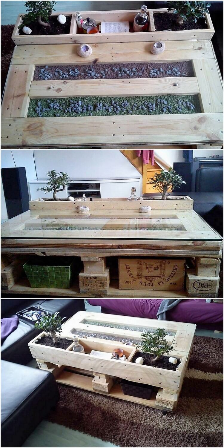Unqiue Wood Pallet Coffee Table