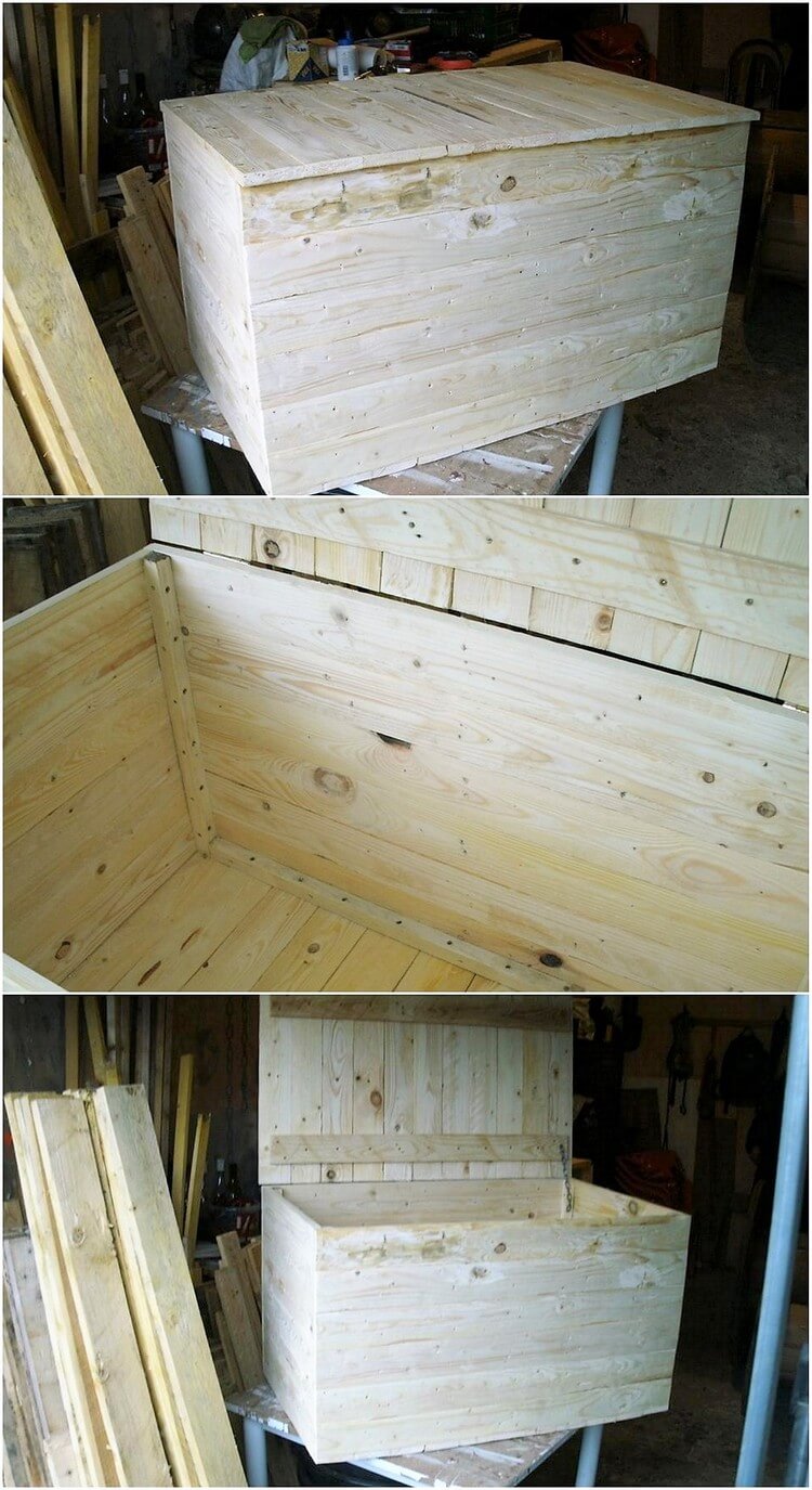 Recycled Pallet Storage Box