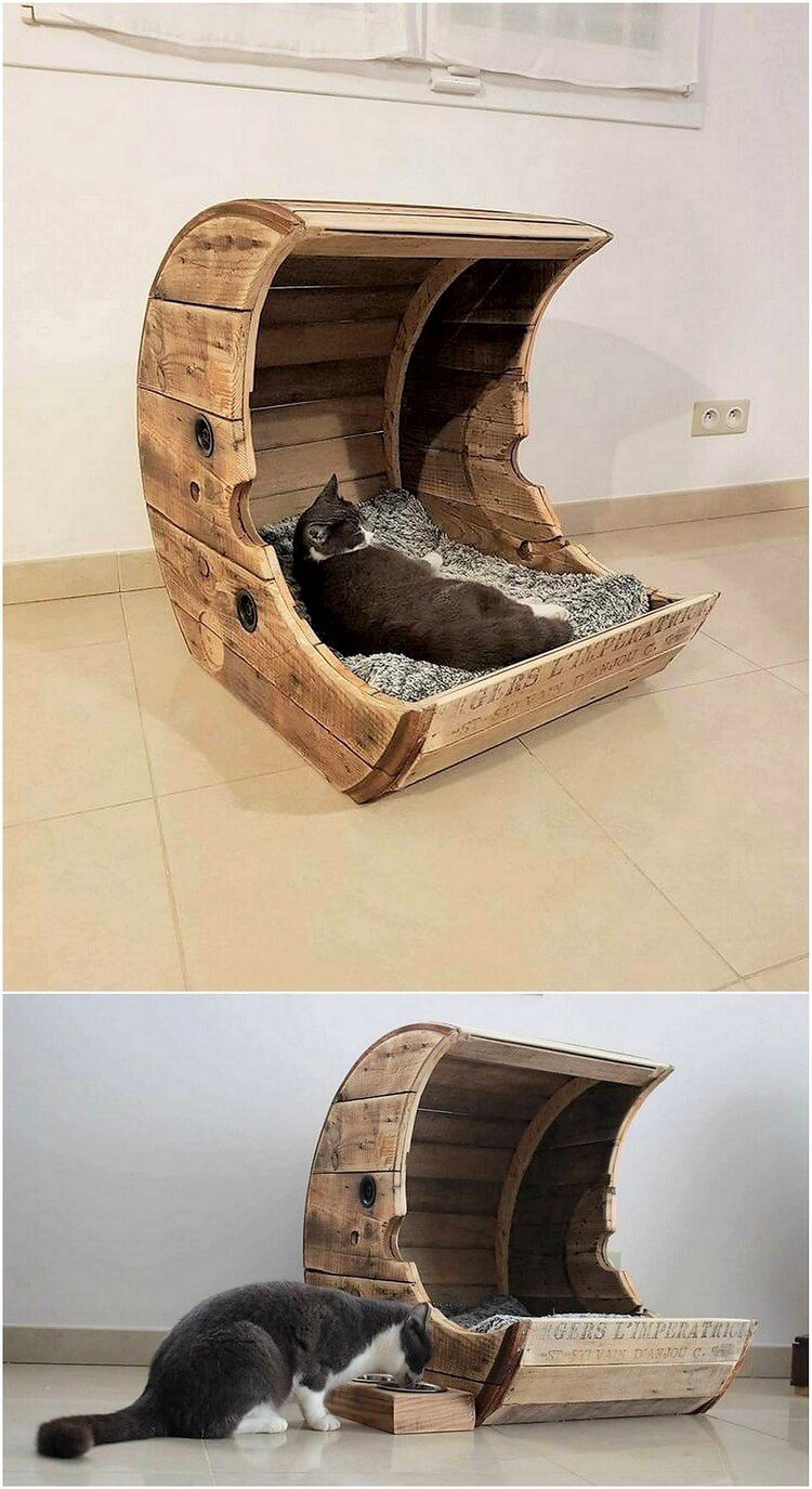 Pallet Cat Bed