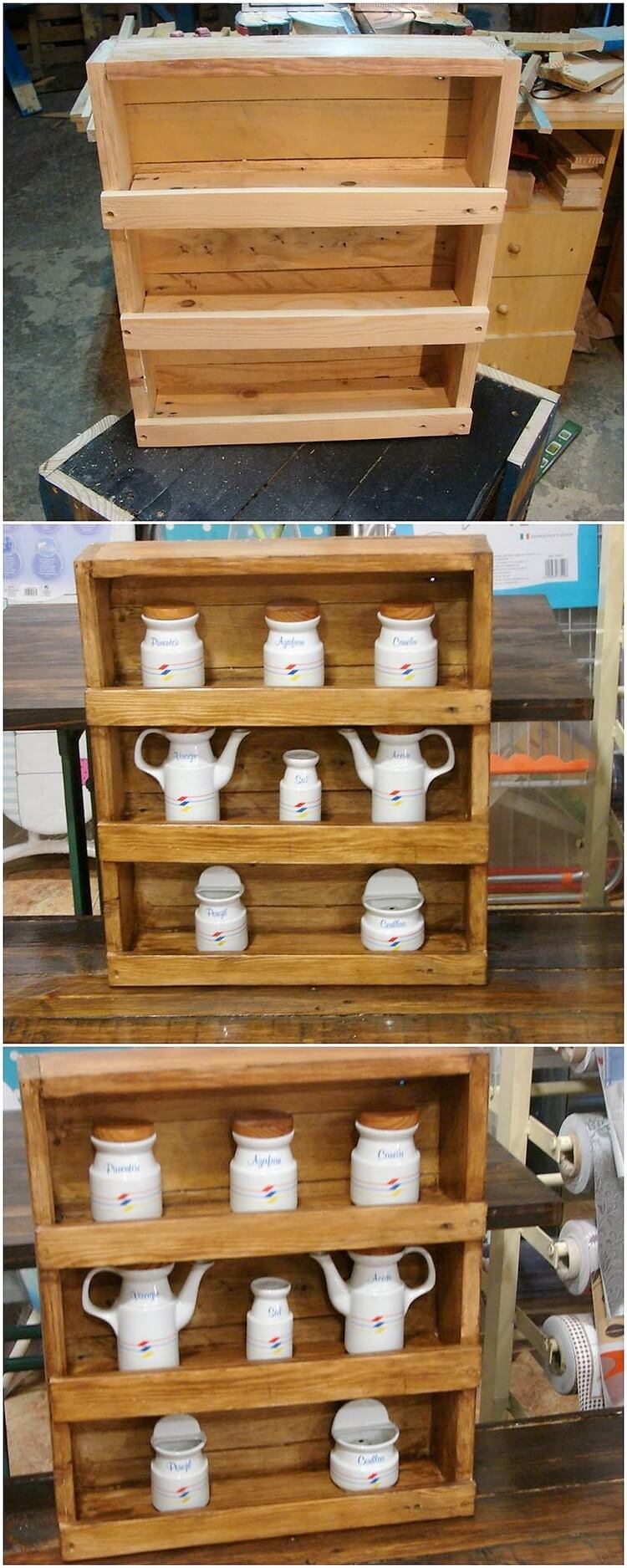 Pallet Kitchen Rack or Shelf