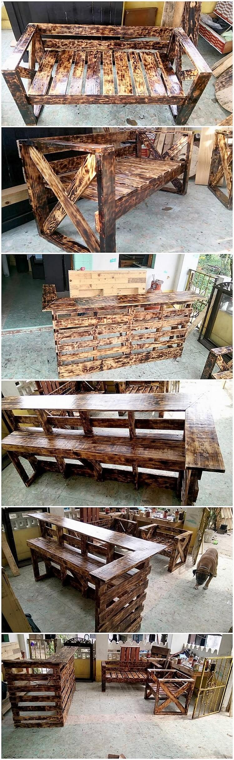 Pallet Furniture and Counter Table