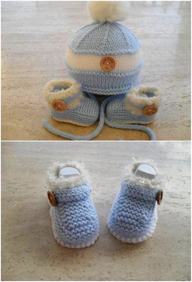 Crochet Cap and Booties for Kids