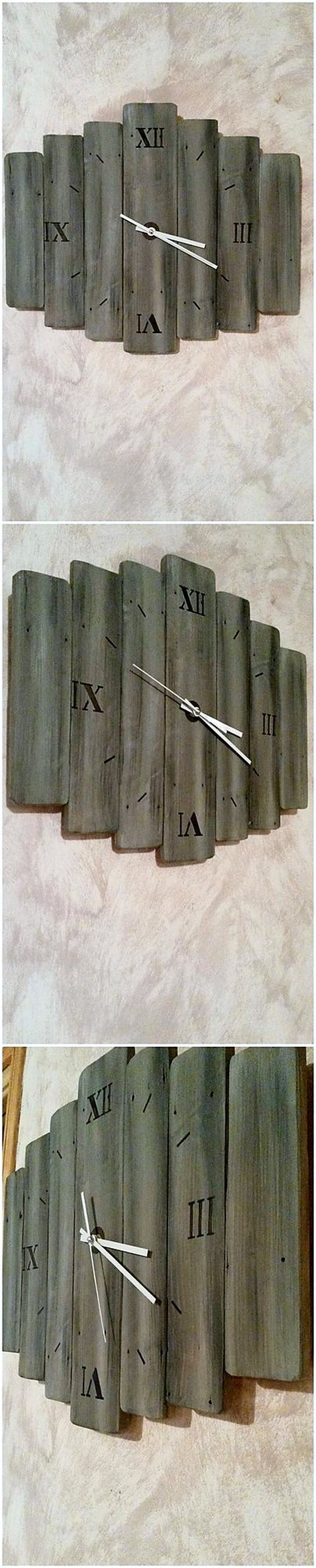 Pallet Wall Clock
