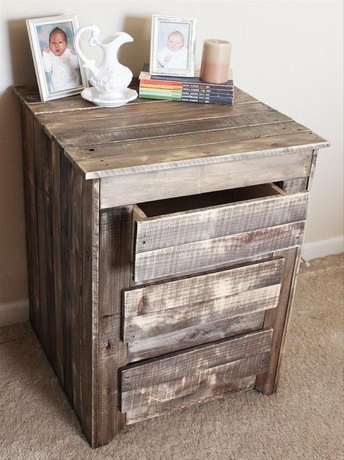 Reclaimed Wooden Pallet Side Tables | Recycled Crafts